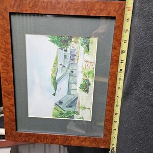Framed Watercolor Of B&B In Estes Park, Co. Signed By The Artist